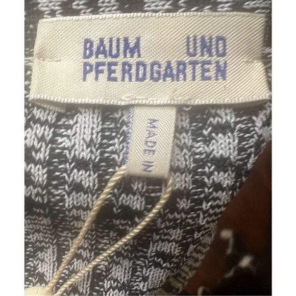 Baum und Pfergarten Cabriola Button-Up Sweater Dress in Black White Moulin NWT S - Picture 8 of 11